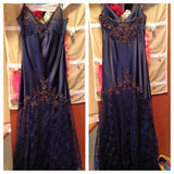 Ndyad Spaghetti Straps Lace Beaded Prom Dress Graduation Prom Dress Adult Ceremony Dress HZ1024