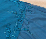 Ndyad Spaghetti Strap Chiffon Beaded Appliqu¨¦ Long Prom Dress Evening Dress HZ1024
