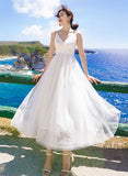 Evafashion A Line Tulle Dress Summer Dress HZ1024