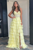 Ndyad Sweetheart Neck Chiffon Lace Blue Long Prom Dress, Blue Long Graduation Dress HZ1024