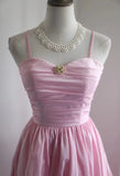 Ndyad Spaghetti Strap Satin Long Bridesmaid Dress Birthday Quinceanera Dress Prom Dress HZ1024