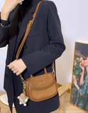 Evafashion autumn and winter niche design saddle bag retro versatile hand-held shoulder messenger bag HZ1024