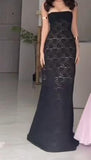 Ndyad Bodycon Spaghetti Strap Chiffon Long Prom Dress Sexy Backless Evening Dress HZ1024