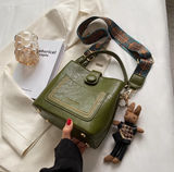 Ndyad Korean style fashion shoulder messenger bag niche design portable bucket bag HZ1024