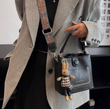 Ndyad Korean style fashion shoulder messenger bag niche design portable bucket bag HZ1024