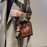 Ndyad Korean style fashion shoulder messenger bag niche design portable bucket bag HZ1024