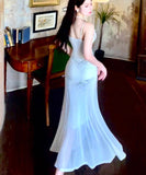 Ndyad White Bodycon Dress Spaghetti Straps Prom Dress Graduation Prom Adult Ceremony Dress HZ1024