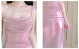 Ndyad Spaghetti Strap Bodycon Dress Sleeveless Prom Dress Quincea?era Prom Dress HZ1024
