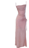 Ndyad Spaghetti Strap Bodycon Dress Sleeveless Prom Dress Quincea?era Prom Dress HZ1024