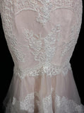 Ndyad Pink Strapless Mermaid Tulle Lace Long Prom Dress Sweetheart Neckline Formal Dress HZ1024