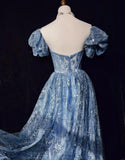 Ndyad A-Line Sweetheart Neck Tulle Sequin Long Prom Dress Exquisite Birthday Dress HZ1024
