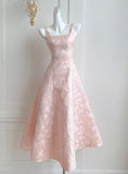 Ndyad A-Line Vintage Butterfly Embroidered Satin Prom Dress Birthday HZ1024