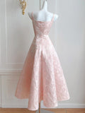 Ndyad A-Line Vintage Butterfly Embroidered Satin Prom Dress Birthday HZ1024