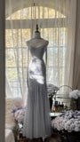 Ndyad Spaghetti StrapsPurple Mermaid Wedding Guest Dresses Beaded Tulle Chiffon Long Prom Dresses HZ1024