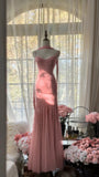 Ndyad Spaghetti StrapsPurple Mermaid Wedding Guest Dresses Beaded Tulle Chiffon Long Prom Dresses HZ1024