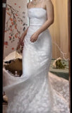 Ndyad Elegant Spaghetti Strap Mermaid Long Prom Dress Simple Wedding Party Dress HZ1024