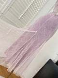 Ndyad Sweet Lace Applique Spaghetti Strap Mermaid Sleeveless Long Birthday Prom Dress Adult Ceremony Graduation Prom Dress HZ1024