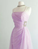 Ndyad Pink Spaghetti Strap Tulle Short Prom Dress Homecoming Dress HZ1024