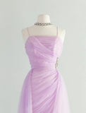 Ndyad Pink Spaghetti Strap Tulle Short Prom Dress Homecoming Dress HZ1024
