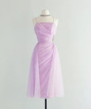 Ndyad Pink Spaghetti Strap Tulle Short Prom Dress Homecoming Dress HZ1024