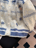 Ndyad Jacquard Crew neck Cardigan HZ1024