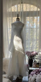 Ndyad White Spaghetti Strap Mermaid Tulle Sequined Ball Dress Birthday Dress HZ1024