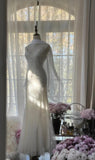 Ndyad White Spaghetti Strap Mermaid Tulle Sequined Ball Dress Birthday Dress HZ1024