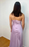 Ndyad Lilac Dresses Gowns Evening Dresses Spaghetti Straps Long Prom Dress Satin Formal Party Dress HZ1024
