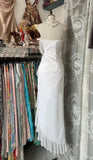 Ndyad Elegant Sheath Strapless Chiffon Prom Dress Birthday Dress HZ1024