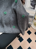 Ndyad embroidered flower long sleeve sweater HZ1024
