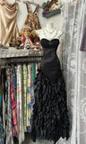 Ndyad Temperament Sweetheart Neck Mermaid Satin Prom Dress Birthday Dress Formal Evening Dress HZ1024