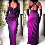 Ndyad dresses under $160||Elegant Gradient Navy Blue Sheath Spaghetti Straps Sparkling Chiffon Prom Dress for Party HZ1024