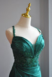 Ndyad Green Sweetheart Neck Mermaid Long Prom Dress Gorgeous Formal Evening Dress HZ1024