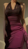 Ndyad Green Formal Dresses, V-neck Sheath Glitter Birthday Dresses, Chiffon Retro Backless Party Dresses HZ1024