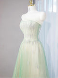 Ndyad Fairy Style Ball Gown for Birthday&Quinceanera-Sparkling Diamond A-line Tulle Evening Dress HZ1024