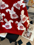 Ndyad bunny jacquard new style sweater HZ1024