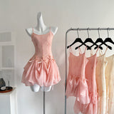 Ndyad Pink Short Prom Dress with Various Styles for Birthday&Party HZ1024