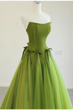 Evafashion ??Fairytale Tulle Ball Dress for Wedding & Birthday - Strapless A-line Evening Dress HZ1024