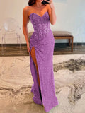 Ndyad Sequins Mermaid Prom Dress With Beading HZ1024
