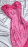 Ndyad Princess Style Beaded Chiffon Prom Dress for Party Glitter 90s Retro A-Line Evening Gown HZ1024