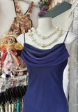 Ndyad Gradient Midnight Purple Mermaid Spaghetti Strap Chiffon Long Prom Dresses Backless Evening Dress HZ1024