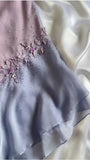 Ndyad Purple Spaghetti Straps Sheath Sparkling Beaded Chiffon Short Prom Dresses Applique Party Dresses HZ1024