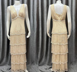 Ndyad Pearl White V-neck Chiffon Beaded Evening Dresses Simple Wedding Guest Dresses with Embroidered Appliques HZ1024