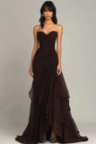 Ndyad Dark Green A-Line Sweetheart Tulle Layered Long Prom Dresses Formal Evening Dress HZ1024
