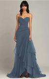 Ndyad Dark Green A-Line Sweetheart Tulle Layered Long Prom Dresses Formal Evening Dress HZ1024
