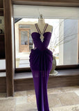 Ndyad Blue V-neck Chiffon Bodycon Party Dresses Elegant Rhinestone Evening Dresses HZ1024