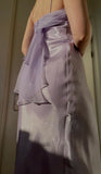 Ndyad Lilac Spaghetti Straps Sheath Ball Dress Vintage Satin Evening Dress HZ1024