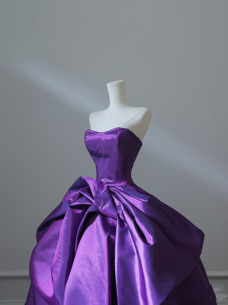 Evafashion Satin Purple Long Prom Dress?? Sweetheart Evening Gown for Special Ocassion Quinceanera Dress HZ1024