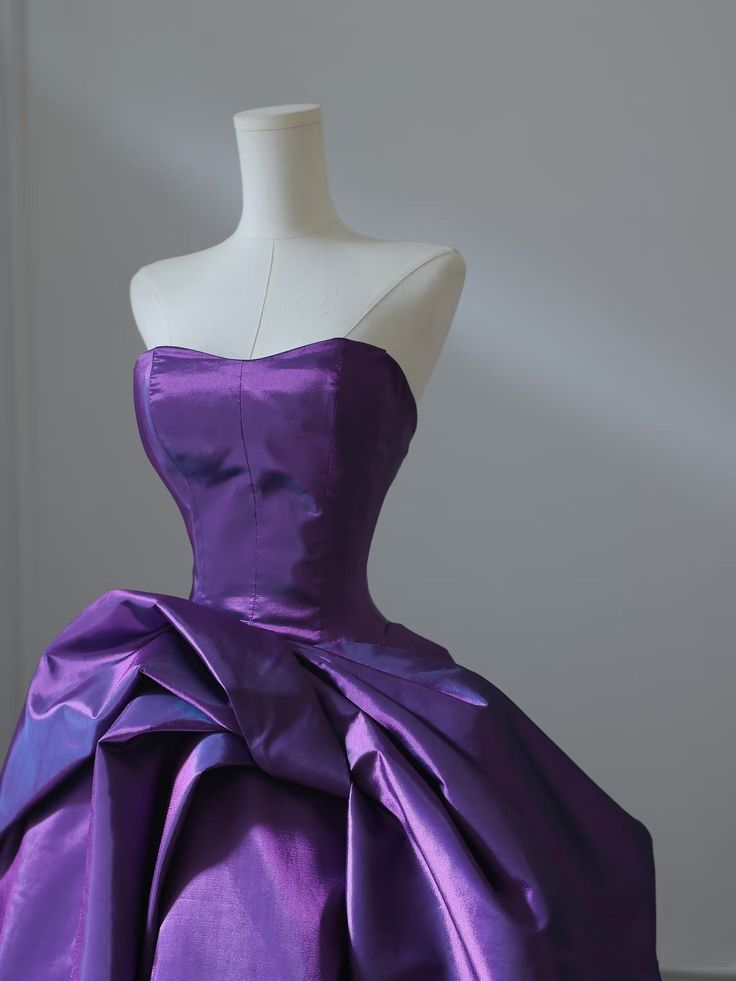Evafashion Satin Purple Long Prom Dress?? Sweetheart Evening Gown for Special Ocassion Quinceanera Dress HZ1024