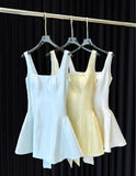 Ndyad Square Neck A-line Backless Birthday Dress Bow Short Prom Dress Sweet Homecoming Dress HZ1024
